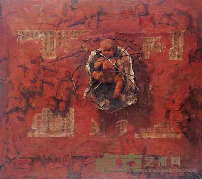 郭润文 1996年作 天惶惶·地惶惶 120×135cm